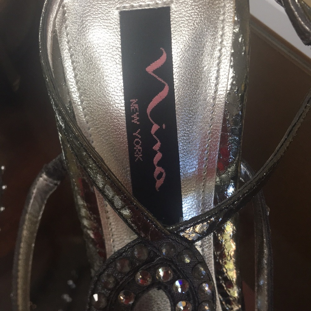 Nina sling back studded heel sandal - Picture 5 of 6